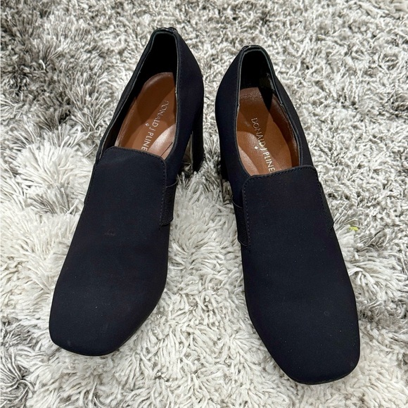 Donald J Pliner Black Stretch Fabric Pointed Toe Heels Size 10 - Picture 5 of 13
